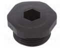 Stopper; M20; IP68; Mat: polyamide; black; Conform to: ATEX Ex