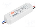 Power supply: switched-mode; LED; 20W; 15VDC; 1.33A; 90÷264VAC