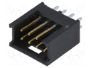 Socket; wire-board; male; AMPMODU MOD II; 2.54mm; PIN: 8; THT