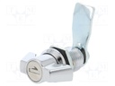 Lock; different cylinder; zinc and aluminium alloy; 30mm