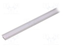 Profiles for LED modules; mat; recessed; L: 1m; aluminium