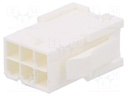 Connector: wire-wire/PCB; plug; male; -40÷105°C; PIN: 6; Layout: 1x6
