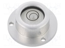 Spirit level; mounting flange, for bolting surface; H: 10mm