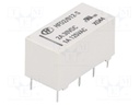 Relay: electromagnetic; DPDT; Ucoil: 12VDC; 1A/125VAC; 3A/30VDC; 3A