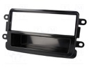 Radio mounting frame; Dacia; 1 DIN; black gloss