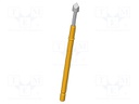 Test needle; Operational spring compression: 4mm; 5A; Ø: 2mm; 0.6N