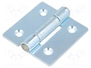 Hinge; Width: 50mm; zinc-plated steel; H: 50mm