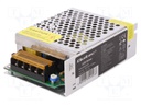 Power supply: switched-mode; LED; 60W; 12VDC; 10.8÷13.2VDC; 5A