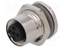 Socket; M12; PIN: 5; female; B code-Profibus; soldering; IP67; 60V