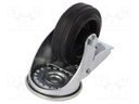 Transport wheel; Ø: 80mm; W: 25mm; H: 107mm; torsional with lock