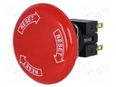Switch: emergency stop; Stabl.pos: 2; NC x2; IP65; Pos: 2; -10÷55°C