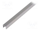 Profiles for LED modules; white; 1m; LOKOM; aluminium; varnished