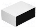 Enclosure: with panel; X: 260mm; Y: 180mm; Z: 105mm; ABS; light grey