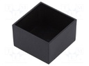 Enclosure: designed for potting; X: 22.3mm; Y: 22.3mm; Z: 14mm; ABS