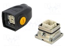 Connector: HAN; male + female; plug + socket; Han-Yellock 10