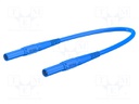 Test lead; 32A; 4mm banana plug-4mm banana plug; insulated; blue