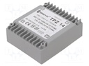 Transformer: mains; 14VA; 115VAC; 7.5V; 7.5V; Mounting: PCB; IP00