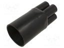 Cable breakout; 55/20mm; black; Diam.after shrinking: 20/6mm; AK