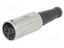 Plug; DIN; female; PIN: 7; Layout: 270°; straight; for cable; 34V; 2A