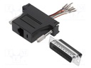 Transition: adapter; RJ45 socket,D-Sub 25pin male
