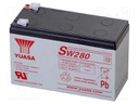 Re-battery: acid-lead; 12V; 9Ah; AGM; maintenance-free; 280W; 2.6kg