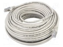 Patch cord; SF/UTP; 5e; stranded; CCA; PVC; grey; 30m; 26AWG
