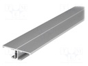 Profiles for LED modules; surface; natural; L: 1m; aluminium