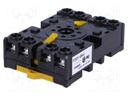 Relays accessories: socket; PIN: 8; Mounting: DIN; 6A; 250VAC; octal