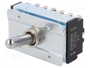 Switch: toggle; Pos: 2; 6PDT; ON-ON; 10A/125VAC; Toggle: round