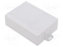 Enclosure: multipurpose; X: 63.3mm; Y: 87.5mm; Z: 29mm; ABS; grey