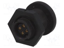 Connector: circular; Series: EN2; socket; female; THT; PIN: 4; 5A