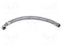 Angled anti-vibration hose; 0.6m; Hydraulic connection: 1"