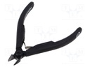 Pliers; side,cutting,precision; oval head,blackened tool