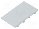 Cap for LED profiles; grey; 20pcs; ABS; LINEA20