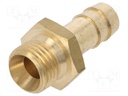 Plug-in nozzle; with bushing; brass; Connection: 9mm