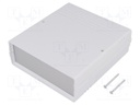 Enclosure: with panel; CAB; X: 129mm; Y: 134mm; Z: 47mm; ABS