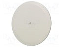 Cover; 82mm; snap-fastener; ABS; white; -25÷60°C