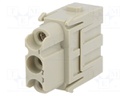 Connector: HAN; module; female; Han Modular 40A; PIN: 3; 40A; 690V