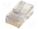 Plug; RJ45; PIN: 8; Layout: 8p8c; IDC,crimped; for cable