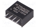 Converter: DC/DC; 1W; Uin: 10.8÷13.2V; Uout: 9VDC; Iout: 110mA; SIP4