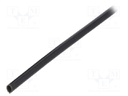 Insulating tube; black; -20÷155°C; Øint: 3mm; L: 100m