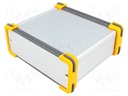 Enclosure: with panel; FR; X: 131mm; Y: 100mm; Z: 53.5mm; aluminium
