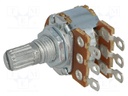 Potentiometer: shaft; single turn; 10kΩ; 125mW; ±20%; on cable; 6mm