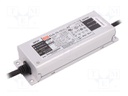 Power supply: switched-mode; LED; 60W; 12VDC; 5A; 100÷305VAC; IP67