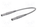 Test lead; PVC; 2m; grey; 32A; Plating: nickel plated