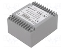 Transformer: mains; 30VA; 115VAC; 6V; 6V; Mounting: PCB; IP00