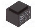 Transformer: encapsulated; 2.1VA; 400VAC; 18V; 18V; 58mA; 58mA; 99g