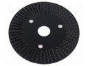 Grinding wheel; Ø: 125mm; Øhole: 22.23mm; flat,with rasp; wood