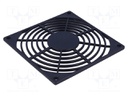 Guard; 92x92mm; Mat: plastic; Mounting: screw