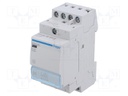 Contactor: 4-pole installation; 25A; 24VAC; NO x4; DIN; -10÷50°C